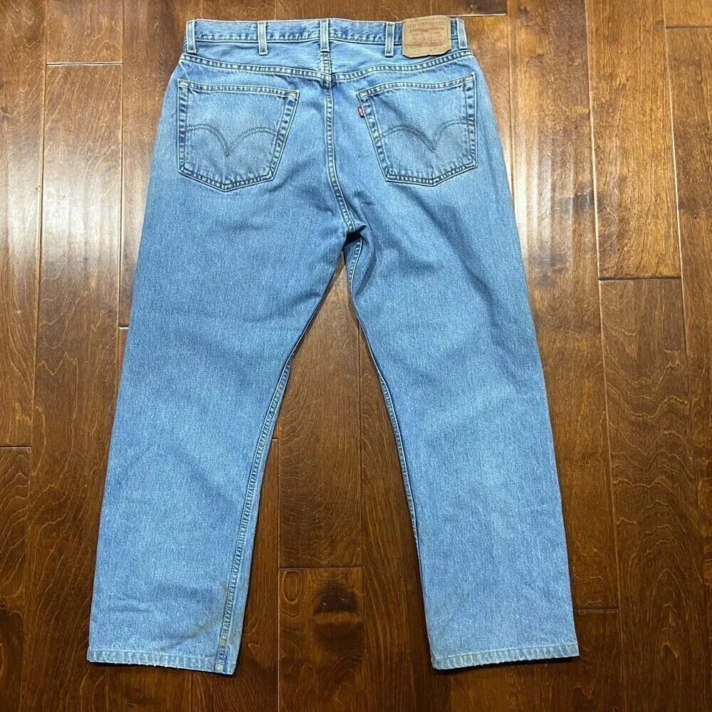 Levi's 505 Regular Fit 2003 Vintage Denim Blue Jeans Straight Men's Size 38 x 30